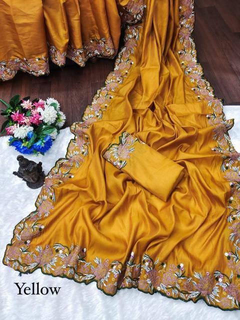 Krishnavi tussar silk fancy saree wholesale